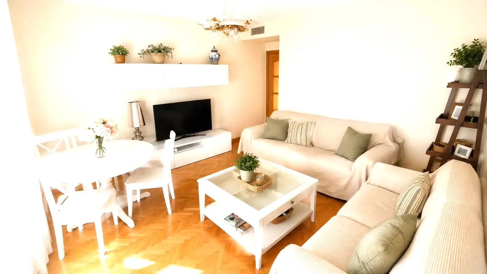 Wohnzimmer von Wohnung zur Miete in Murcia mit Klimaanlage, Heizung und Möbliert