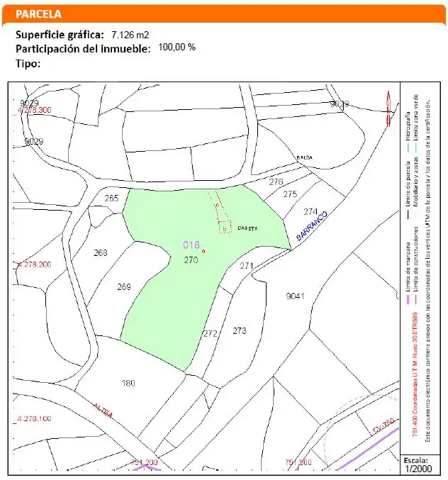 Terrain rustique à vendre à La Nucia Pueblo