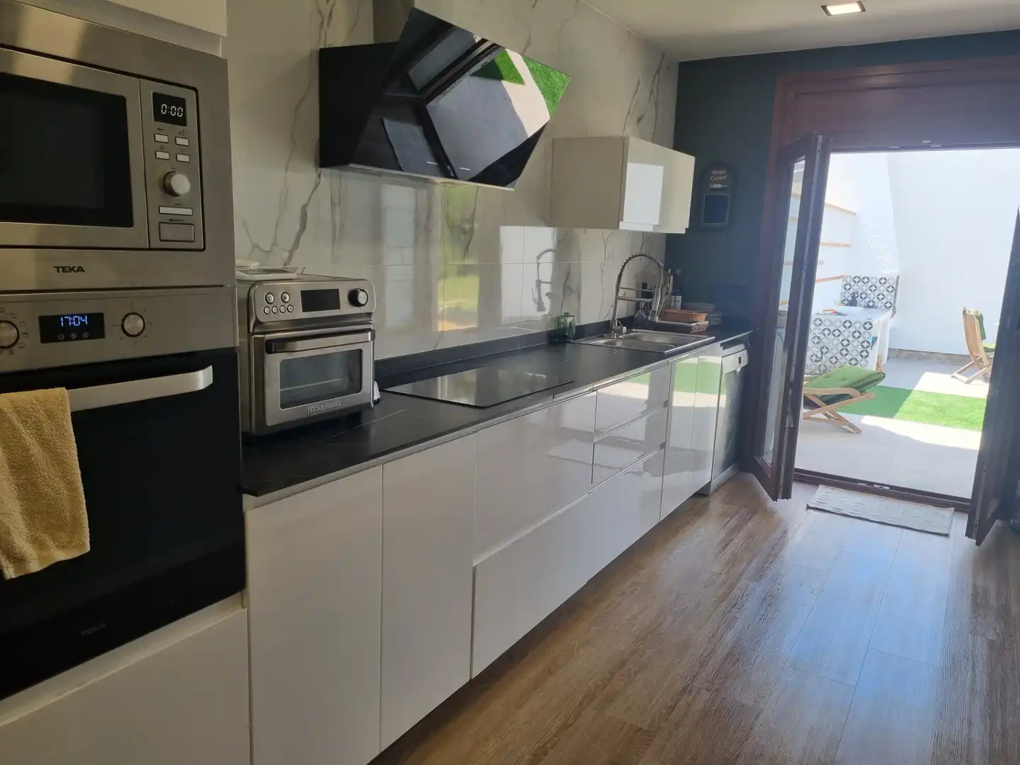 Cocina de Casa adosada en venta en Mont-roig del Camp con Aire acondicionado, Calefacción y Jardín privado