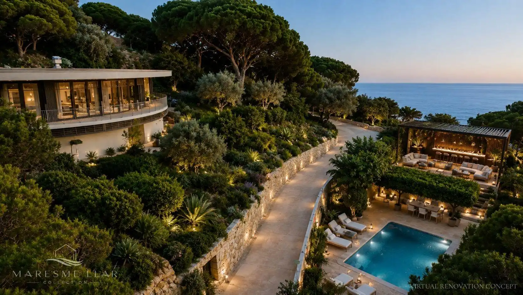 Terrassa de Casa o xalet en venda en Sant Pol de Mar amb Jardí privat i Piscina