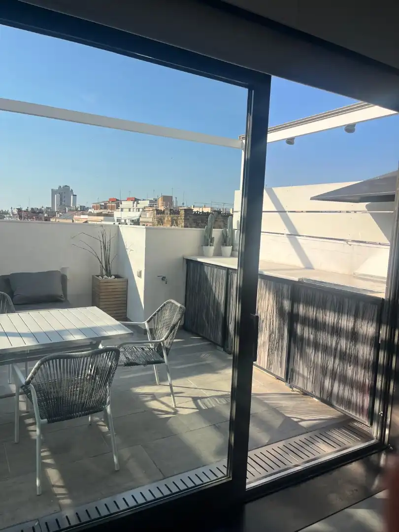 Terraza de Ático de alquiler en Barcelona con Aire acondicionado, Calefacción y Terraza