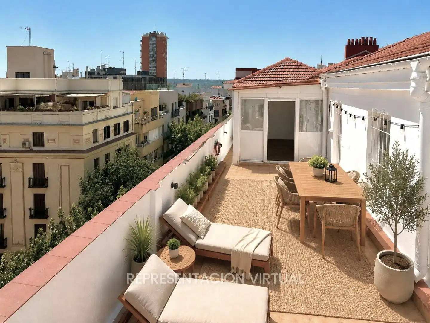 Terrace of Attic for sale in Madrid  with Heating, Terrace and Alarm