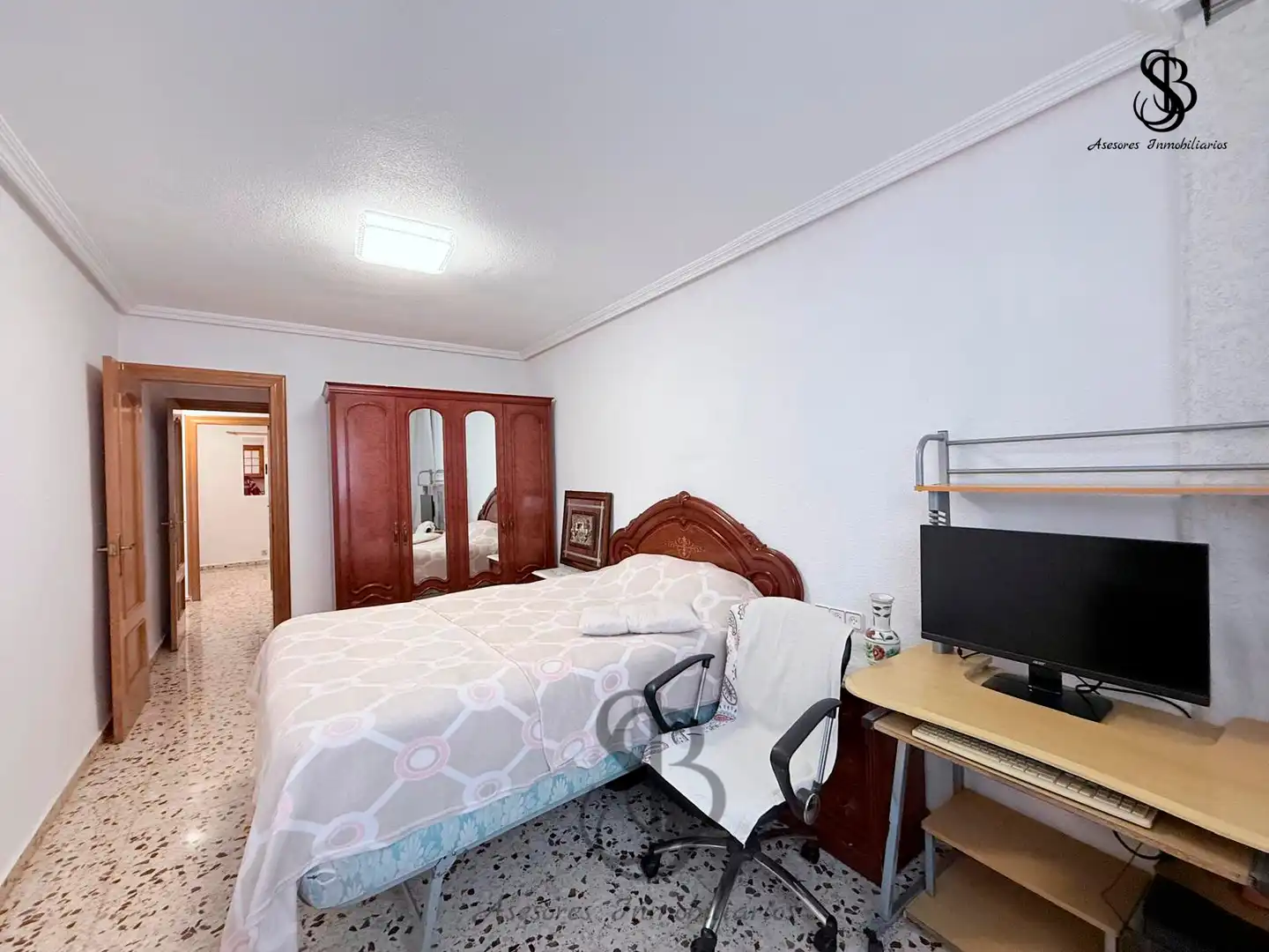 Bedroom of Flat for sale in El Campello  with Air Conditioner, Heating and Furnished