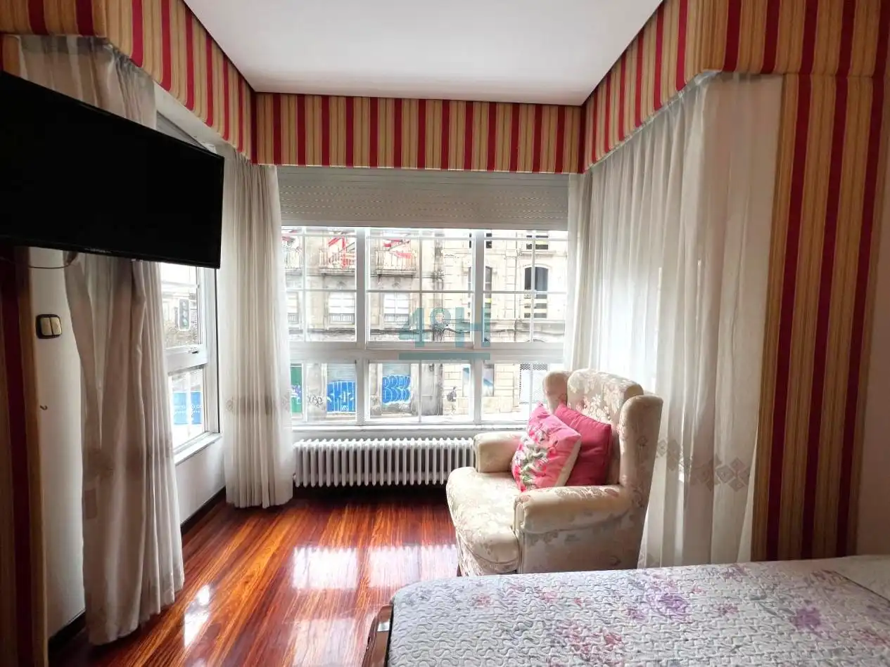Bedroom of Flat for sale in Ourense Capital   with Heating, Parquet flooring and Storage room