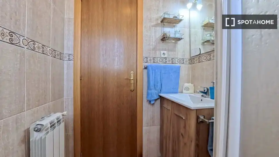 Bathroom of Flat for rent in Madrid  with Air Conditioner, Heating and Furnished