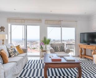 Living room of Attic for sale in  Santa Cruz de Tenerife Capital  with Air Conditioner, Terrace and Balcony