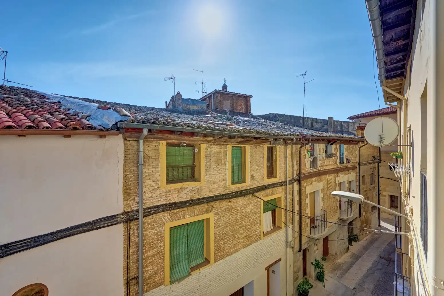 Vista exterior de Casa o chalet en venta en Falces con Calefacción, Jardín privado y Parquet