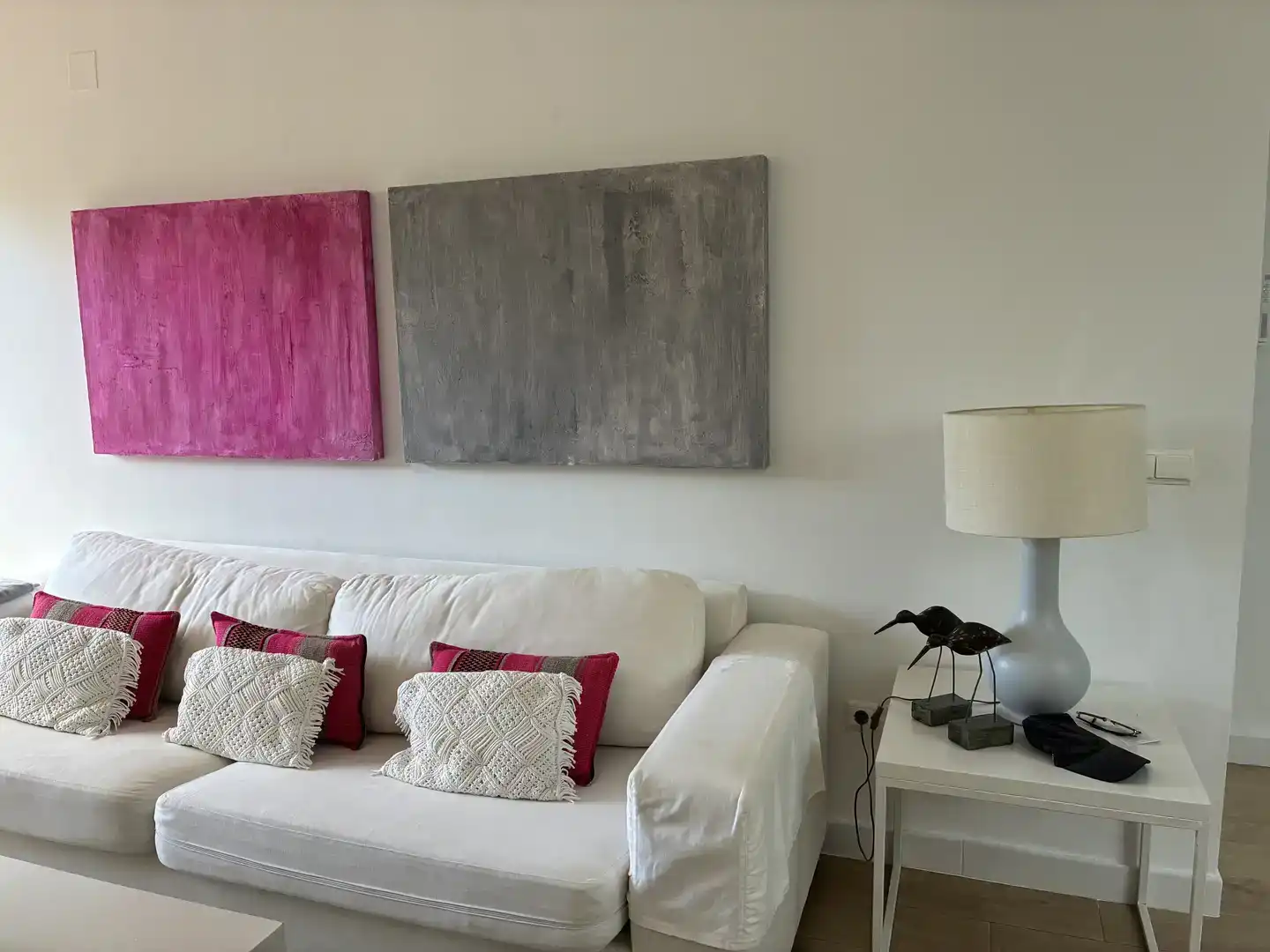 Sala de estar de Dúplex de alquiler en Rota con Aire acondicionado, Jardín privado y Piscina
