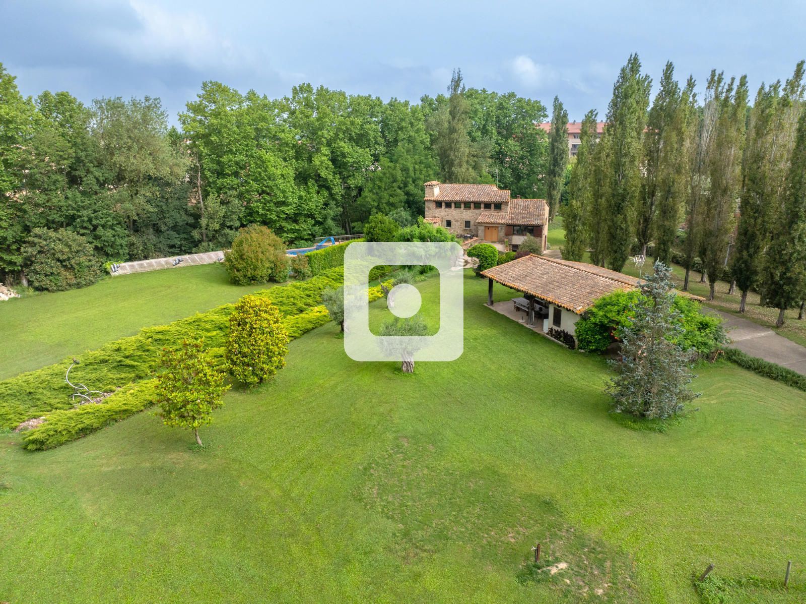 Garten von Country house zum verkauf in Flaçà mit Klimaanlage und Schwimmbad