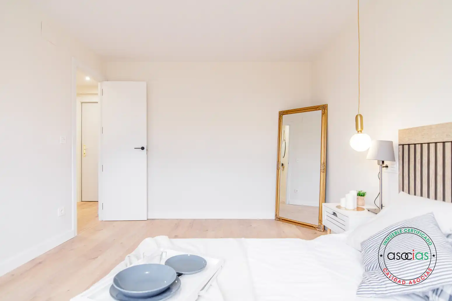 Bedroom of Flat for sale in Corvera de Asturias  with Heating, Private garden and Furnished