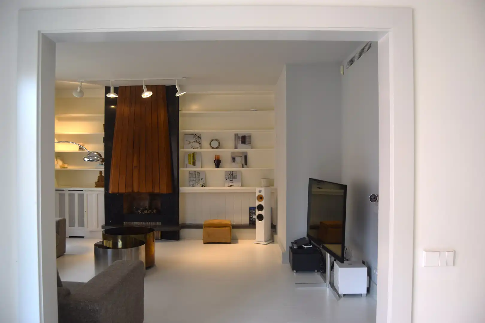 Sala de estar de Piso de alquiler en Barcelona con Aire acondicionado, Calefacción y Parquet