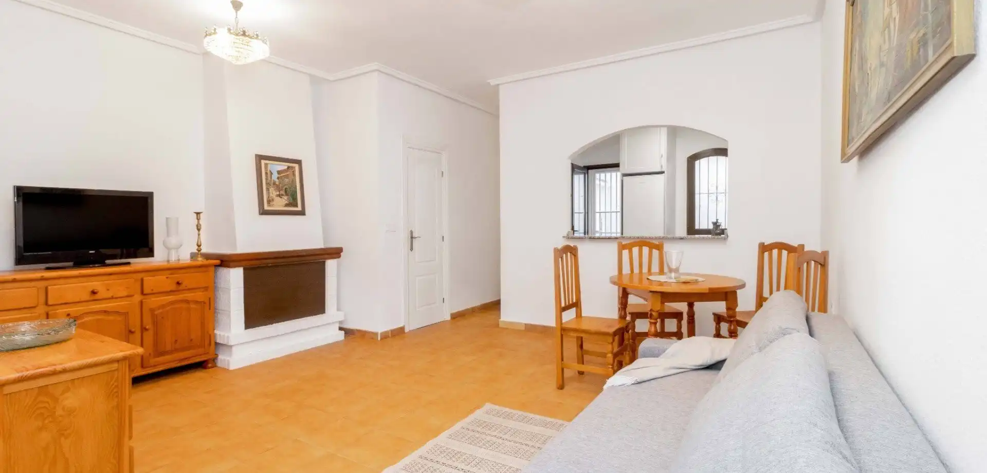 Sala d'estar de Finca rústica en venda en Orihuela amb Jardí privat, Terrassa i Traster