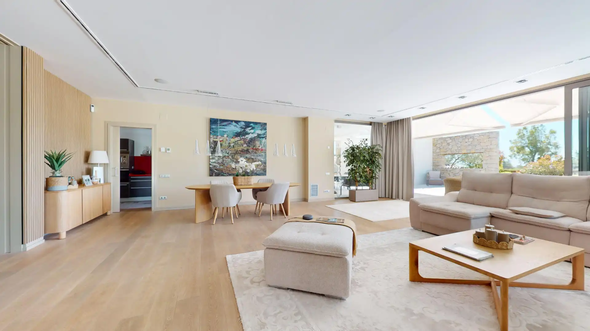 Sala de estar de Casa o chalet en venta en Mont-roig del Camp con Aire acondicionado, Calefacción y Jardín privado