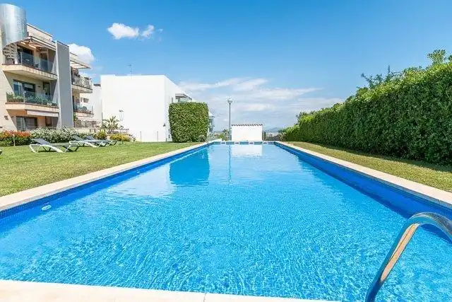 Piscina de Ático de alquiler en  Palma de Mallorca con Aire acondicionado, Jardín privado y Parquet