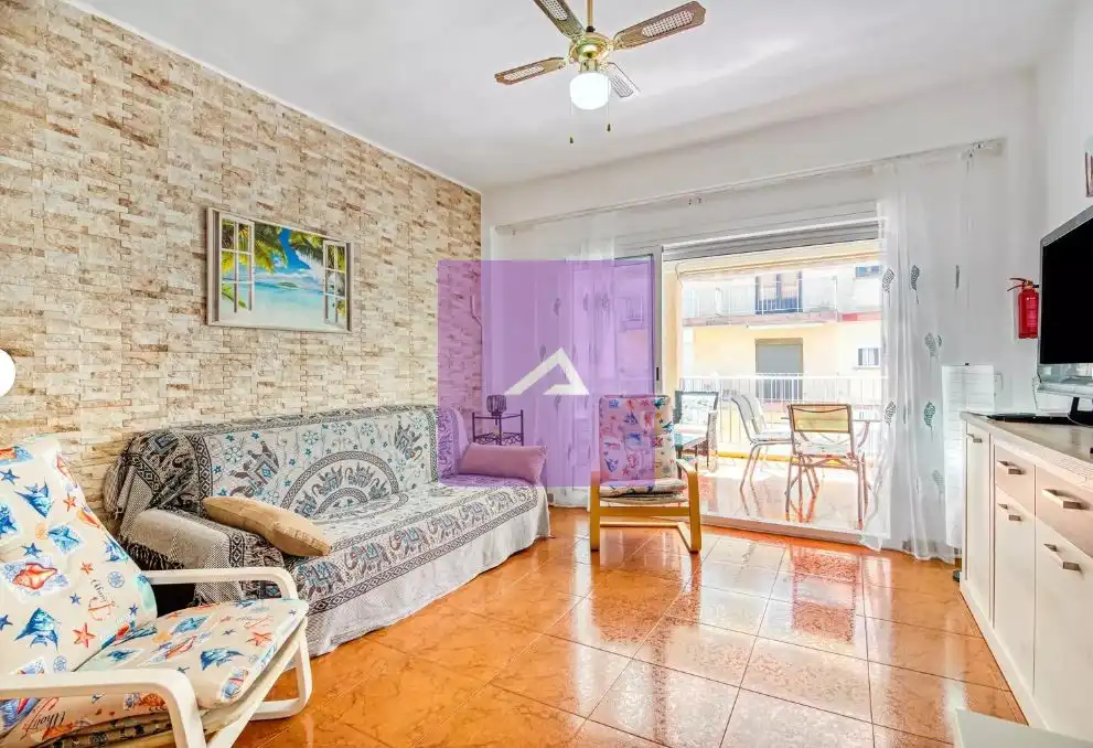 Sala d'estar de Apartament en venda en Sueca amb Terrassa, Moblat i Balcó