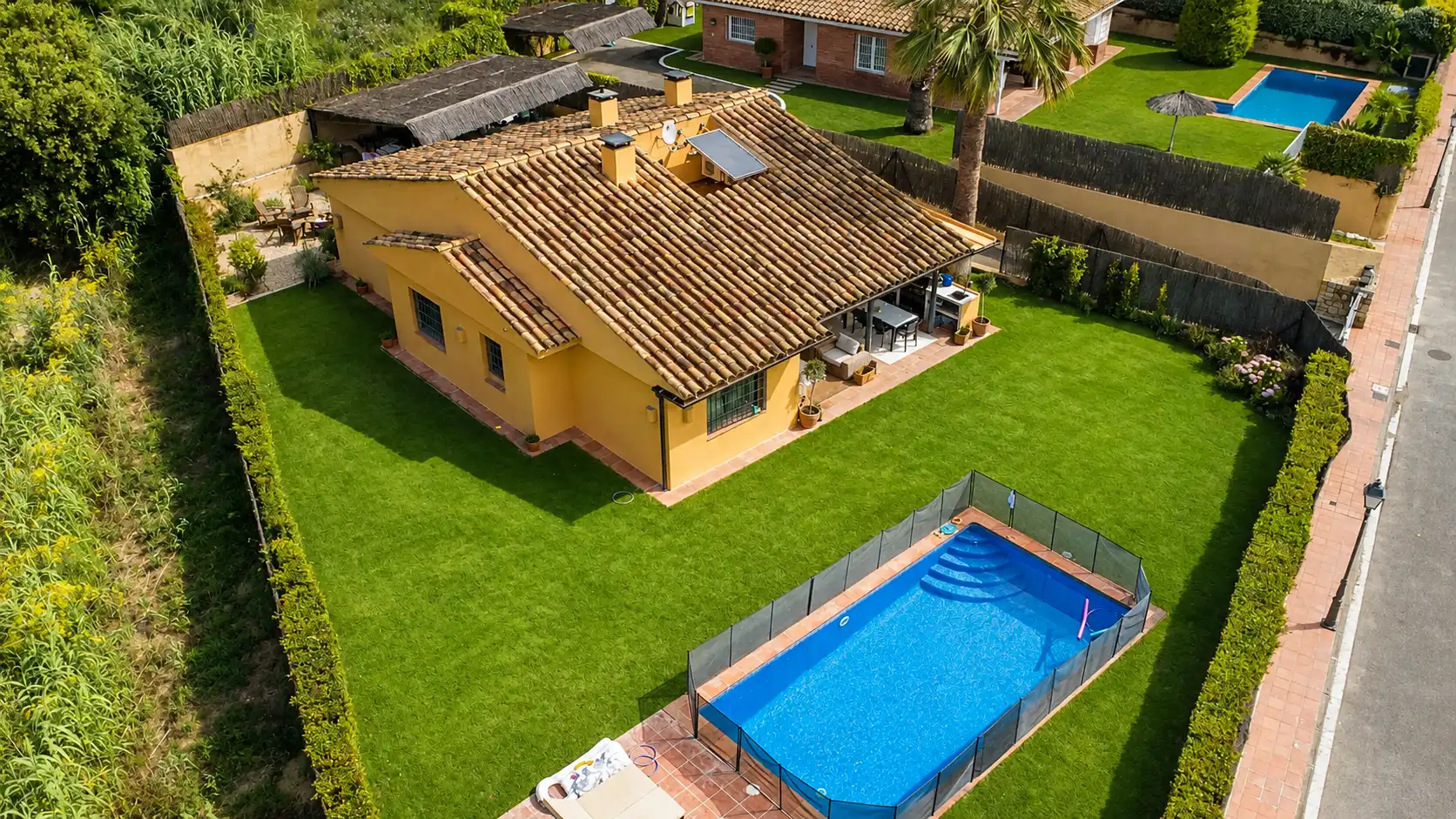 Garden of Houses for sale in Sant Vicenç de Montalt  with Air Conditioner, Heating and Private garden