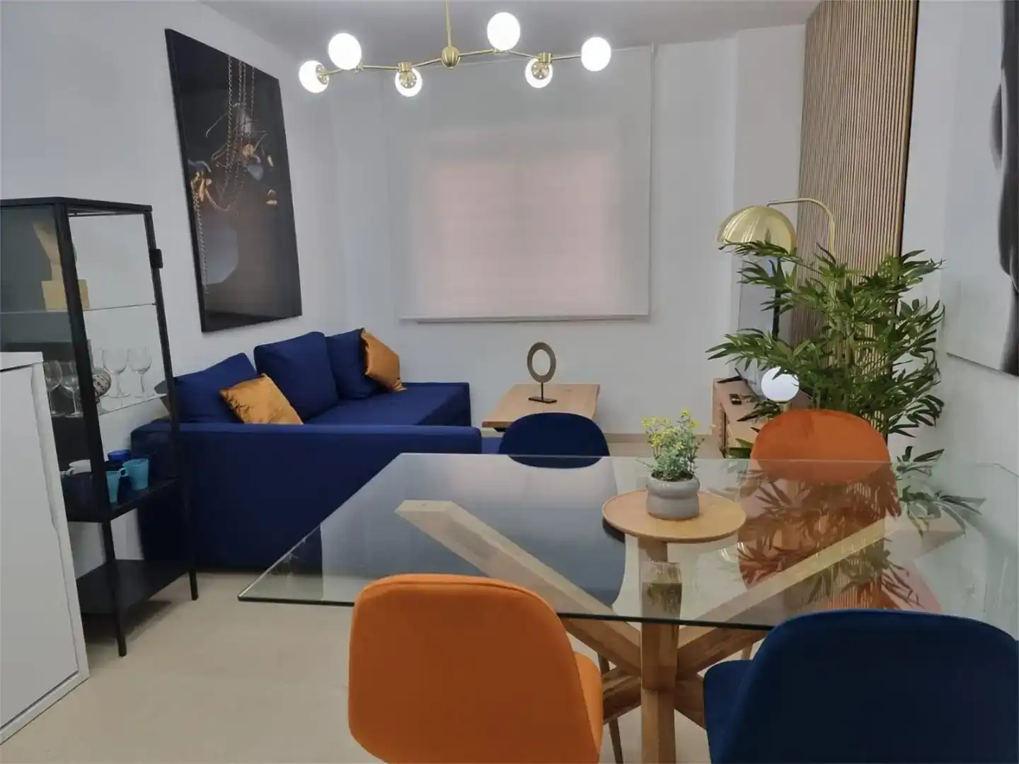 Wohnzimmer von Wohnung zur Miete in Garrucha mit Klimaanlage und Schwimmbad