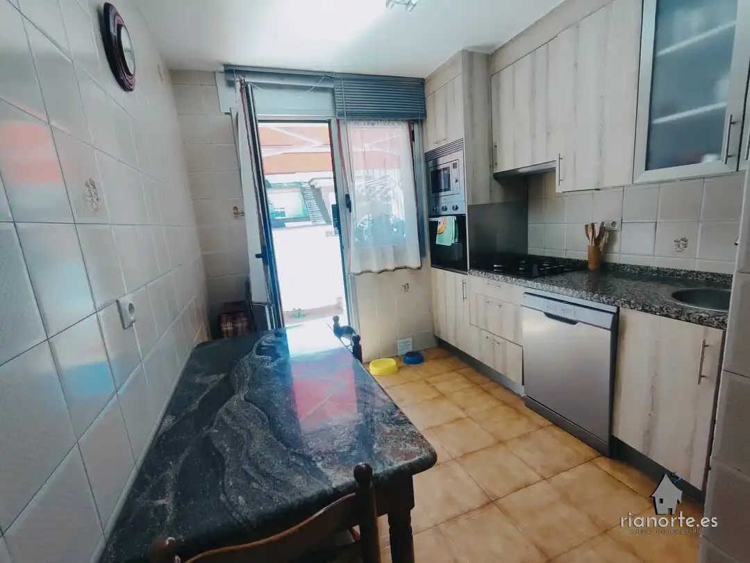 Kitchen of Flat for sale in Laviana  with Heating, Terrace and Storage room