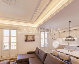 Living room of Apartment to rent in  Barcelona Capital  with Air Conditioner and Terrace