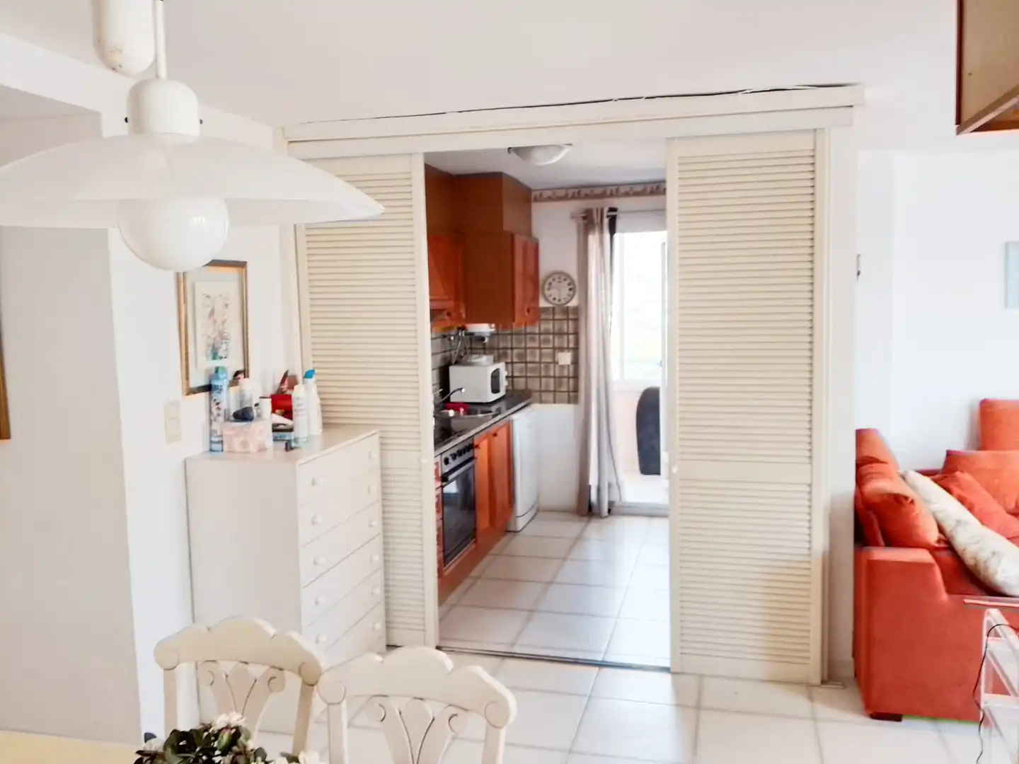 Küche von Wohnungen zum Verkauf in Calpe / Calp mit Klimaanlage, Heizung und Privatgarten