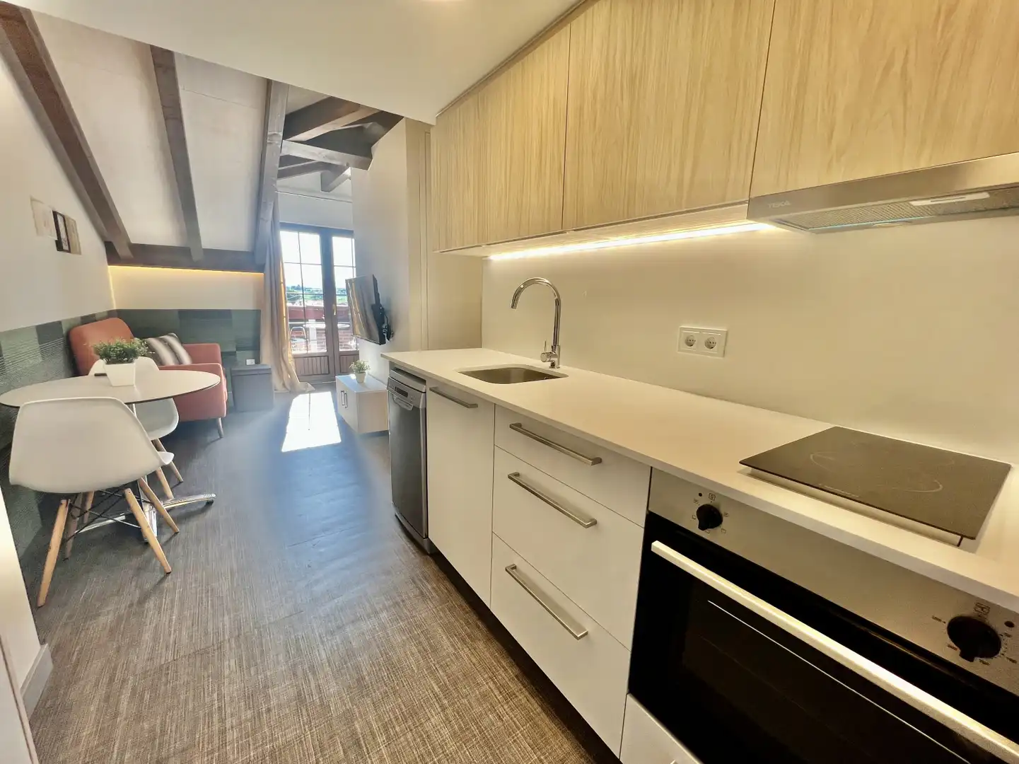 Kitchen of Flat for rent in Marina de Cudeyo  with Heating, Terrace and Furnished