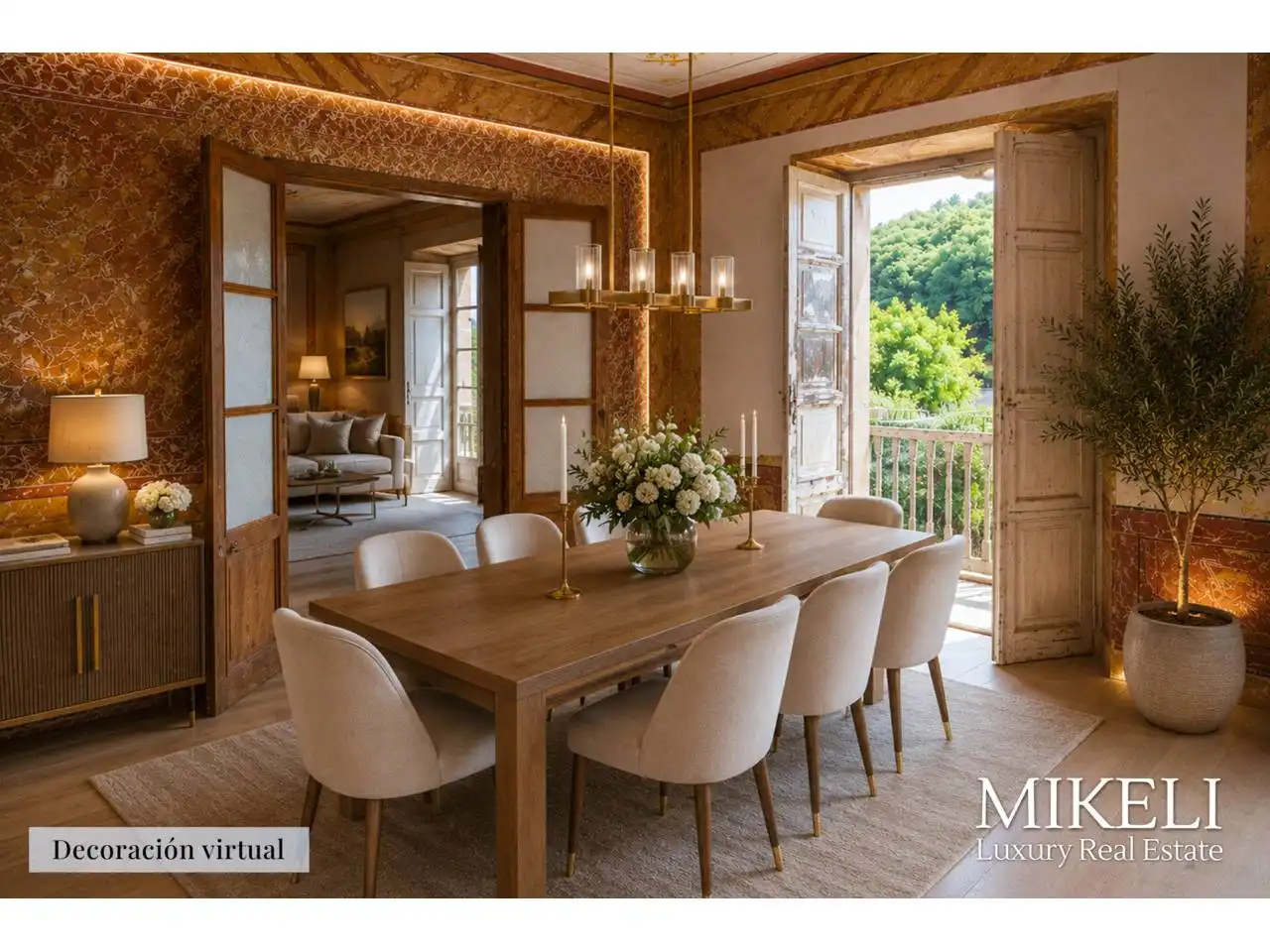 Comedor de Finca rústica en venta en Saro con Jardín privado y Parquet