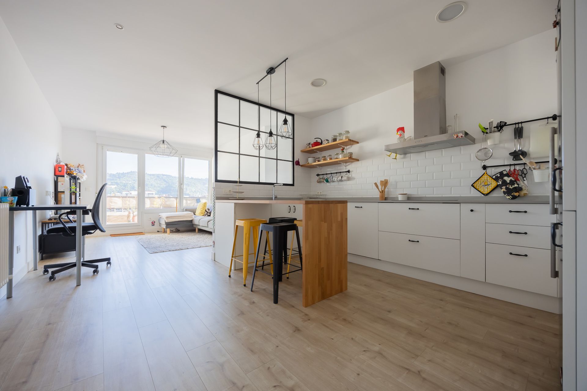 Kitchen of Attic for sale in Bilbao   with Heating, Terrace and Furnished