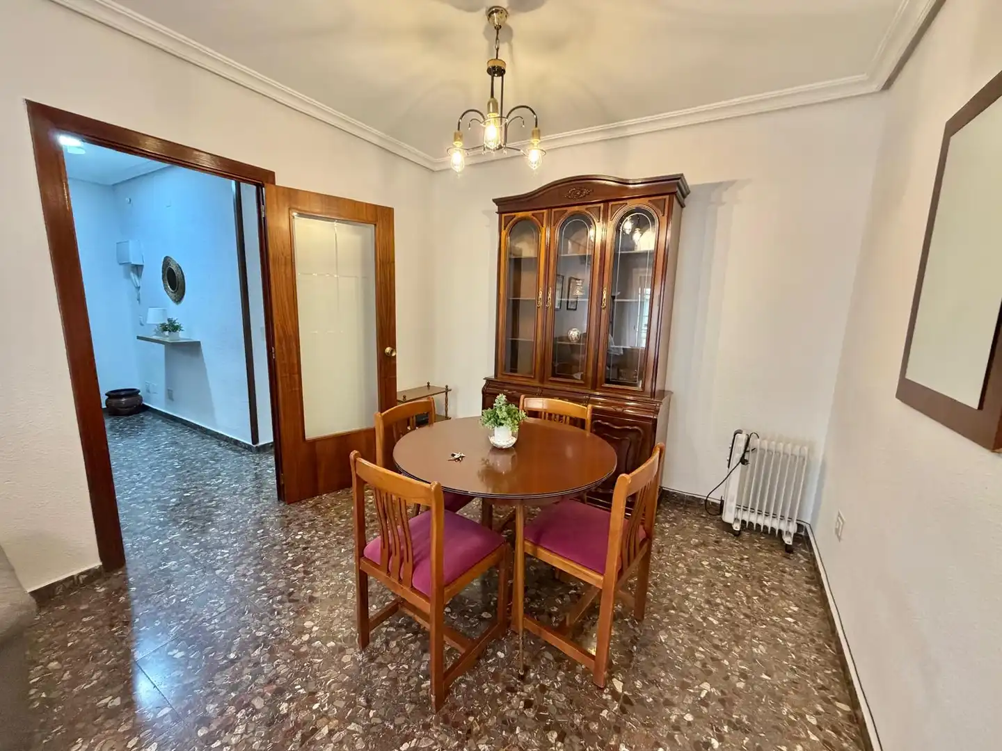 Dining room of Flat for rent in Jaén  with Air Conditioner, Terrace and Furnished