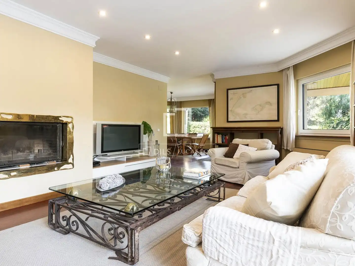 Sala de estar de Casa o chalet en venta en Sitges con Aire acondicionado, Calefacción y Jardín privado