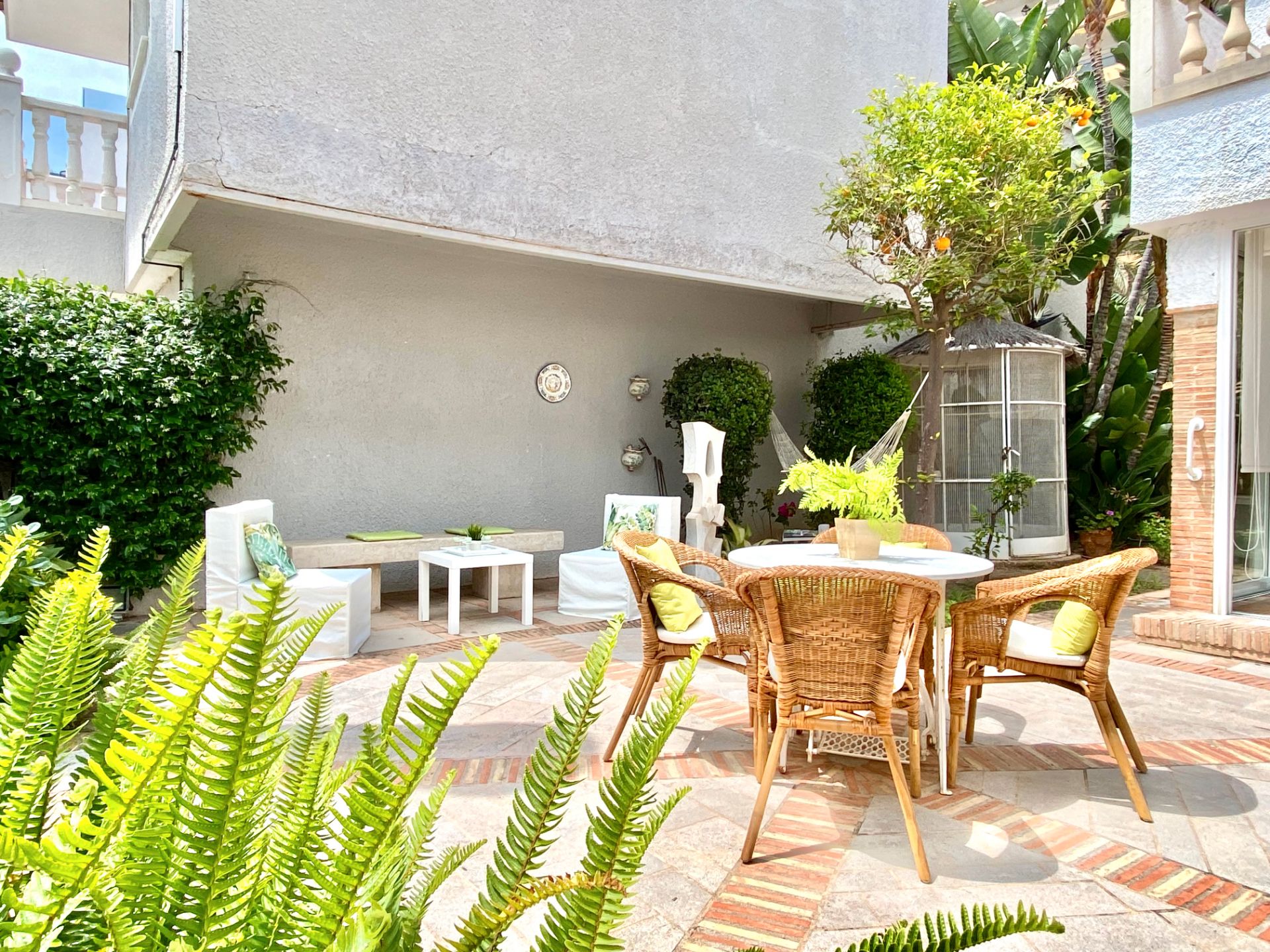 Terrassa de Casa o xalet en venda en La Pobla de Farnals amb Calefacció, Jardí privat i Balcó