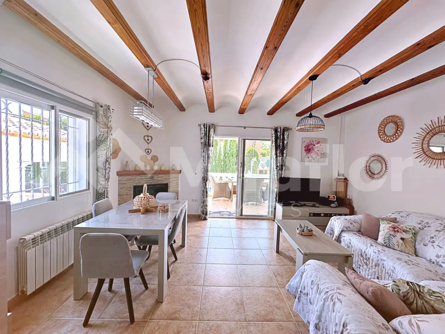 Sala d'estar de Casa o xalet en venda en El Ràfol d'Almúnia amb Aire condicionat, Calefacció i Jardí privat