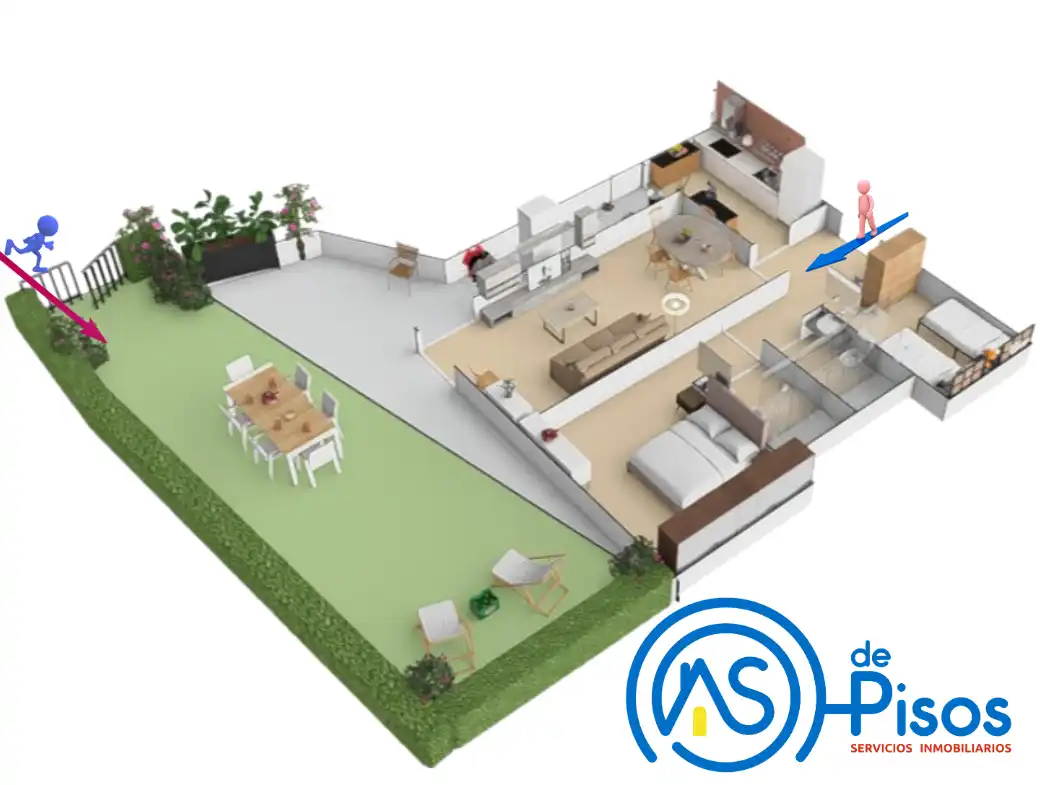 Apartamento de alquiler en Mont-roig del Camp con Aire acondicionado, Calefacción y Jardín privado