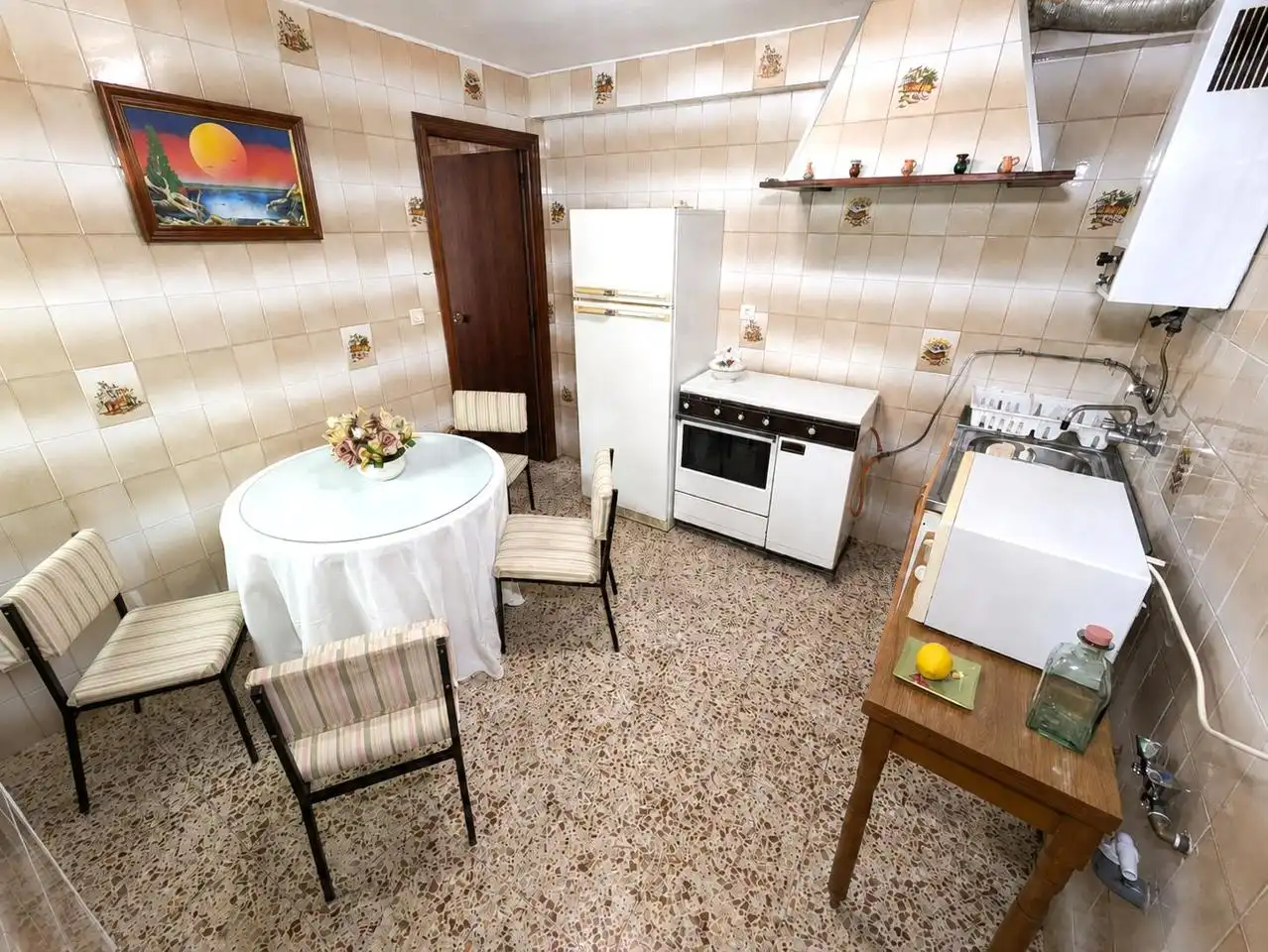 Cocina de Casa o chalet en venta en Puebla de la Calzada con Jardín privado y Terraza