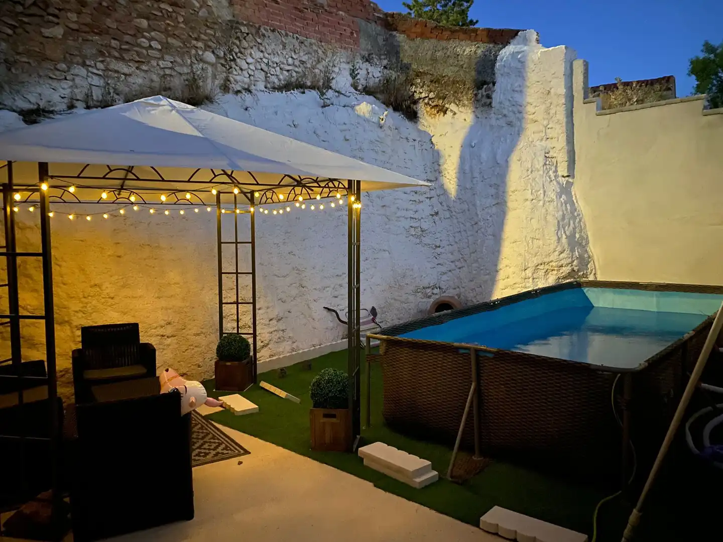 Terrassa de Casa o xalet en venda en Villahermosa del Campo amb Calefacció, Traster i Piscina
