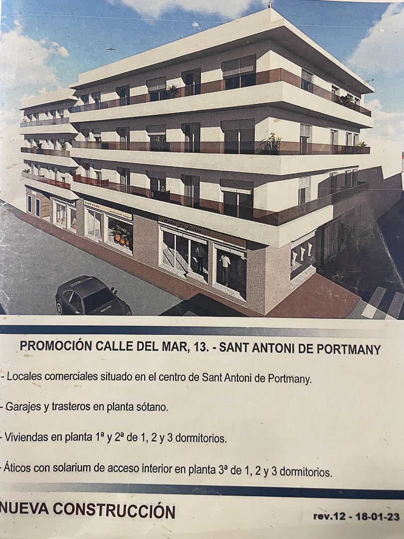 Exterior view of Attic for sale in Sant Antoni de Portmany  with Air Conditioner, Terrace and Oven