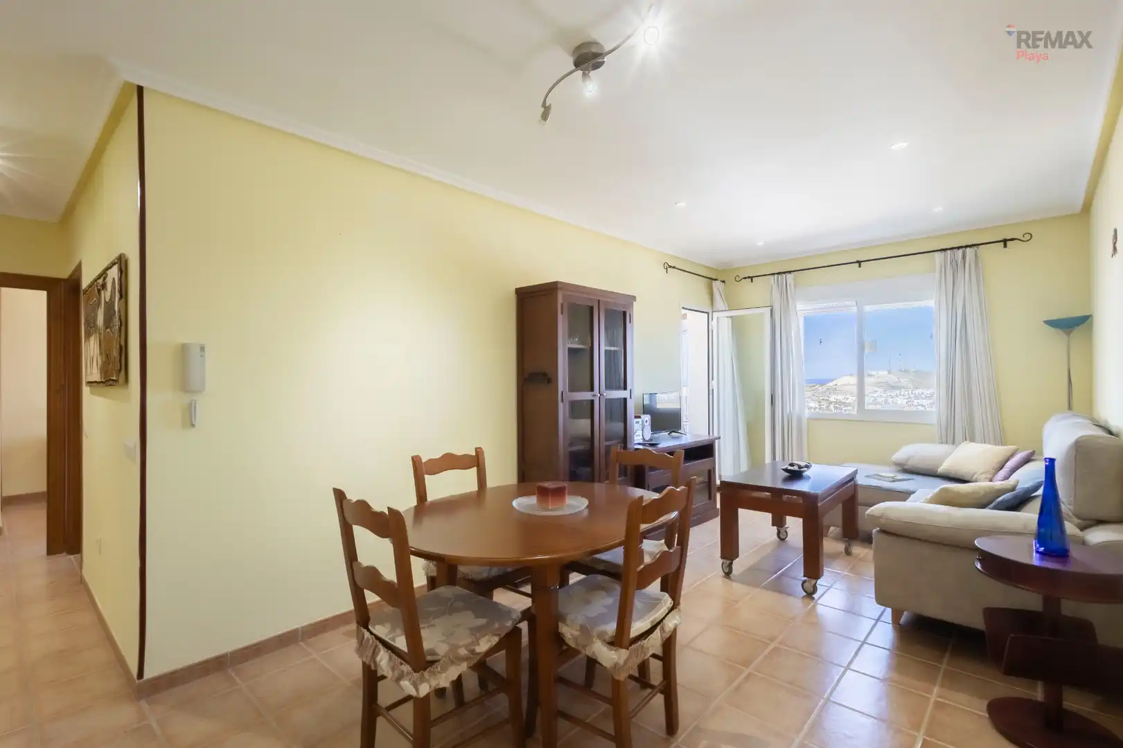 Sala d'estar de Apartament en venda en Vera amb Aire condicionat, Terrassa i Piscina comunitària