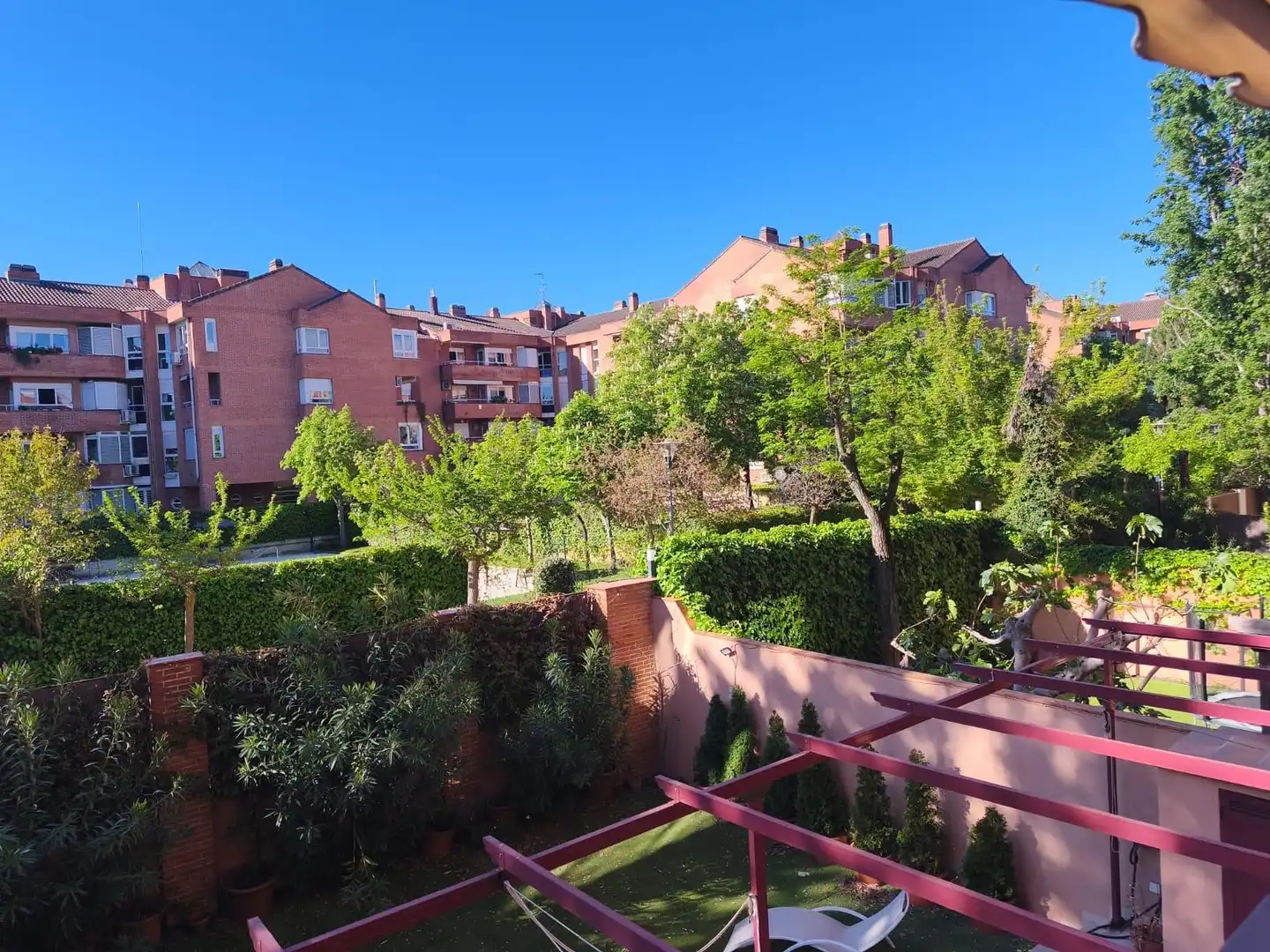 Jardín de Piso de alquiler en Pozuelo de Alarcón con Calefacción, Jardín privado y Terraza