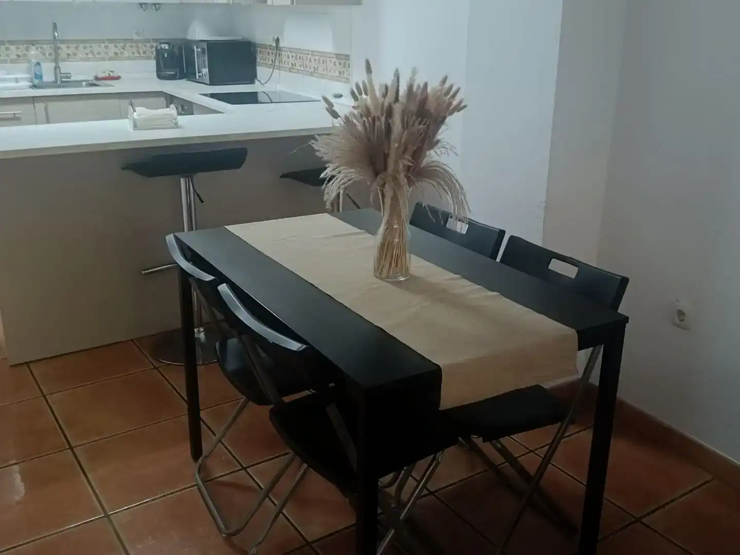Esszimmer von Wohnung zur Miete in Torrox mit Klimaanlage, Schwimmbad und Balkon