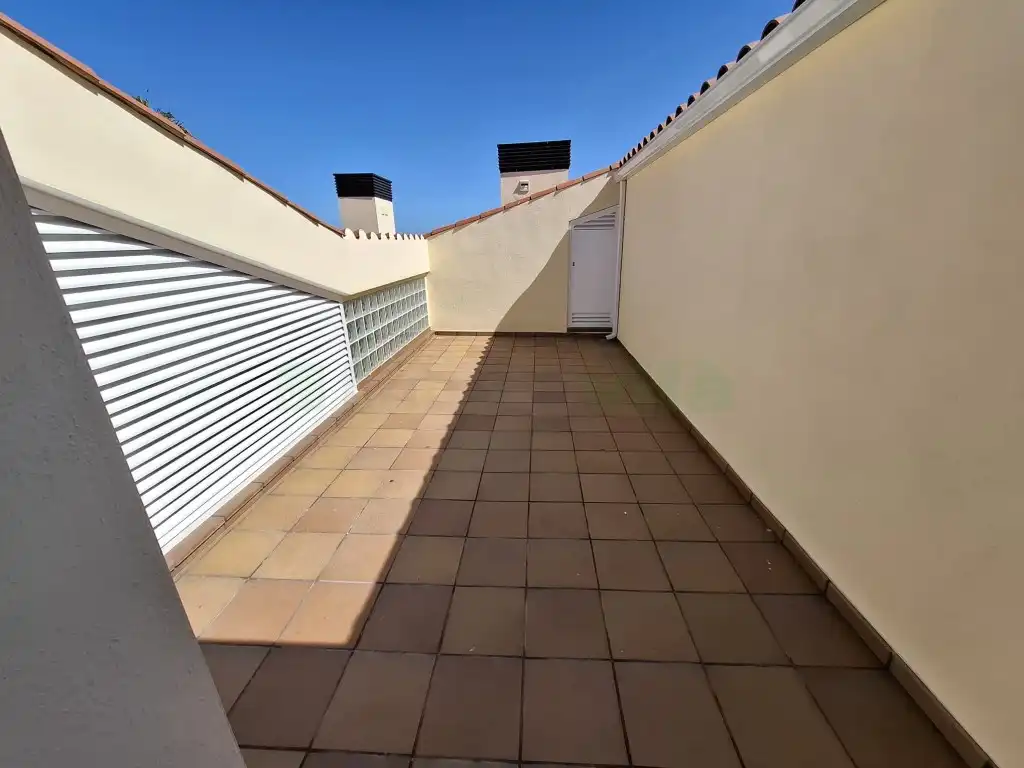 Terraza de Dúplex de alquiler en Malgrat de Mar con Lavadora y Balcón