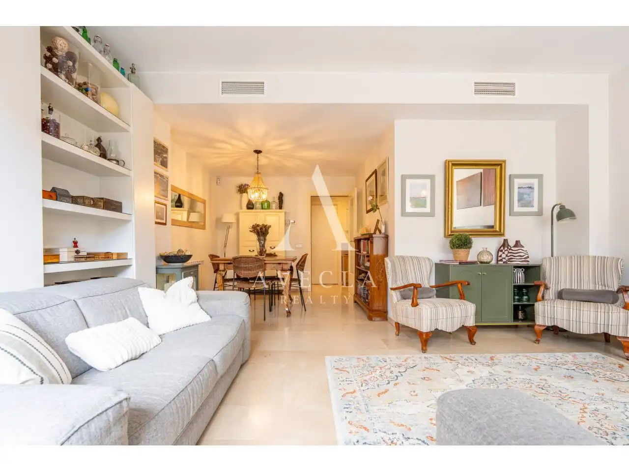 Living room of Detached homes for sale in Sant Cugat del Vallès  with Air Conditioner, Heating and Parquet flooring