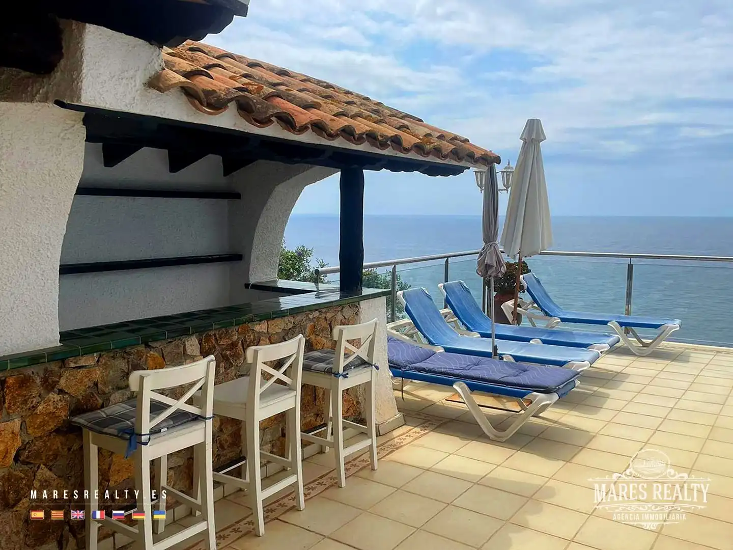 Terraza de Casa o chalet en venta en Lloret de Mar con Calefacción, Jardín privado y Piscina
