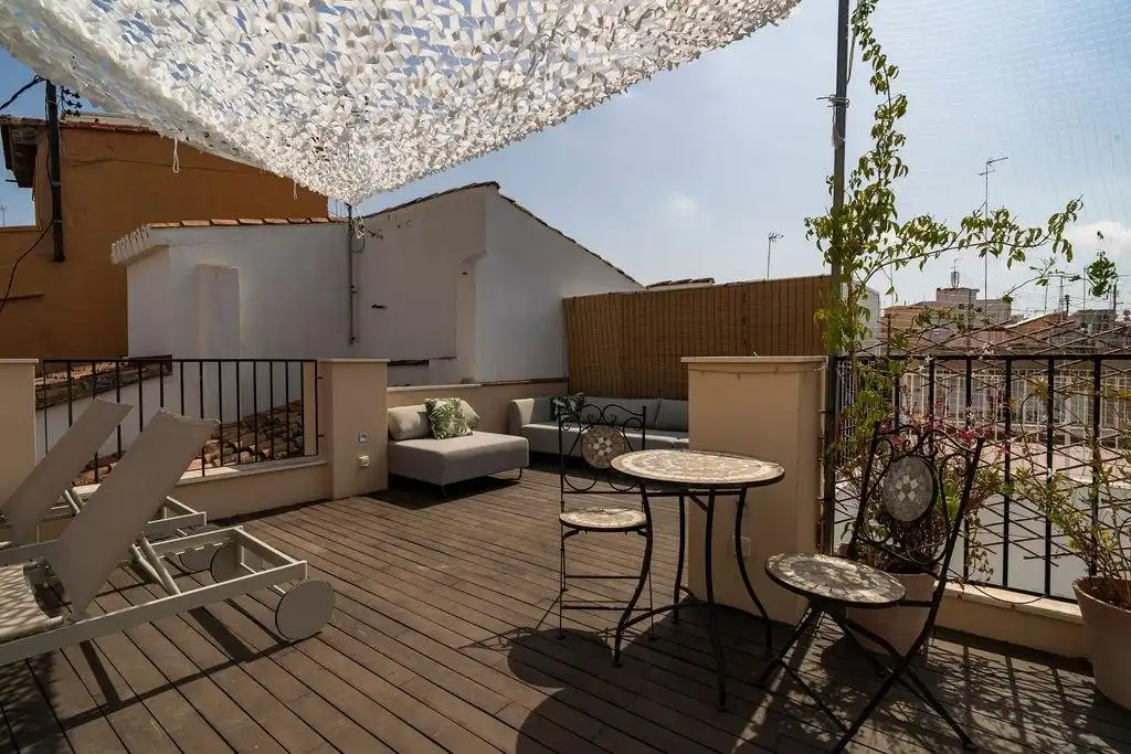 Terrasse von Wohnung zur Miete in Ciutat Vella 