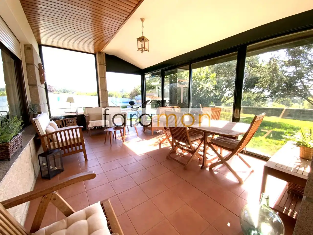 Garden of Houses for sale in Vigo   with Private garden, Parquet flooring and Terrace