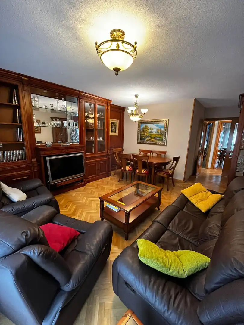 Living room of Flat for rent in Móstoles  with Air Conditioner, Heating and Parquet flooring