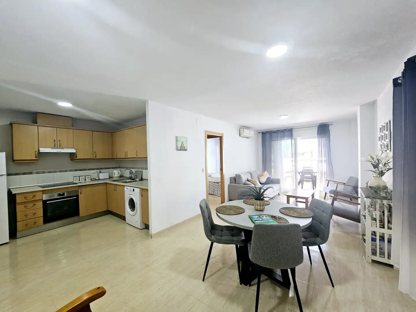 Cocina de Apartamento en venta en Mazarrón con Aire acondicionado, Terraza y Amueblado