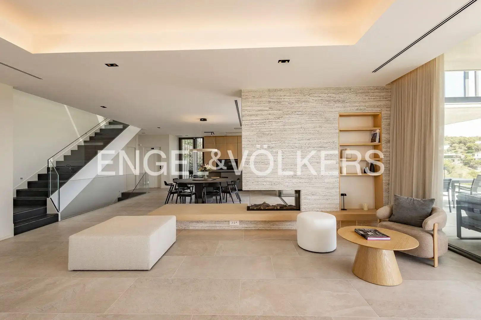 Living room of Houses for rent in Sitges  with Air Conditioner, Heating and Private garden