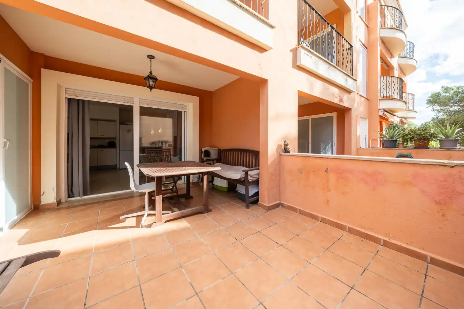 Terrasse von Wohnung zum Verkauf in Llucmajor mit Klimaanlage, Heizung und Parkett