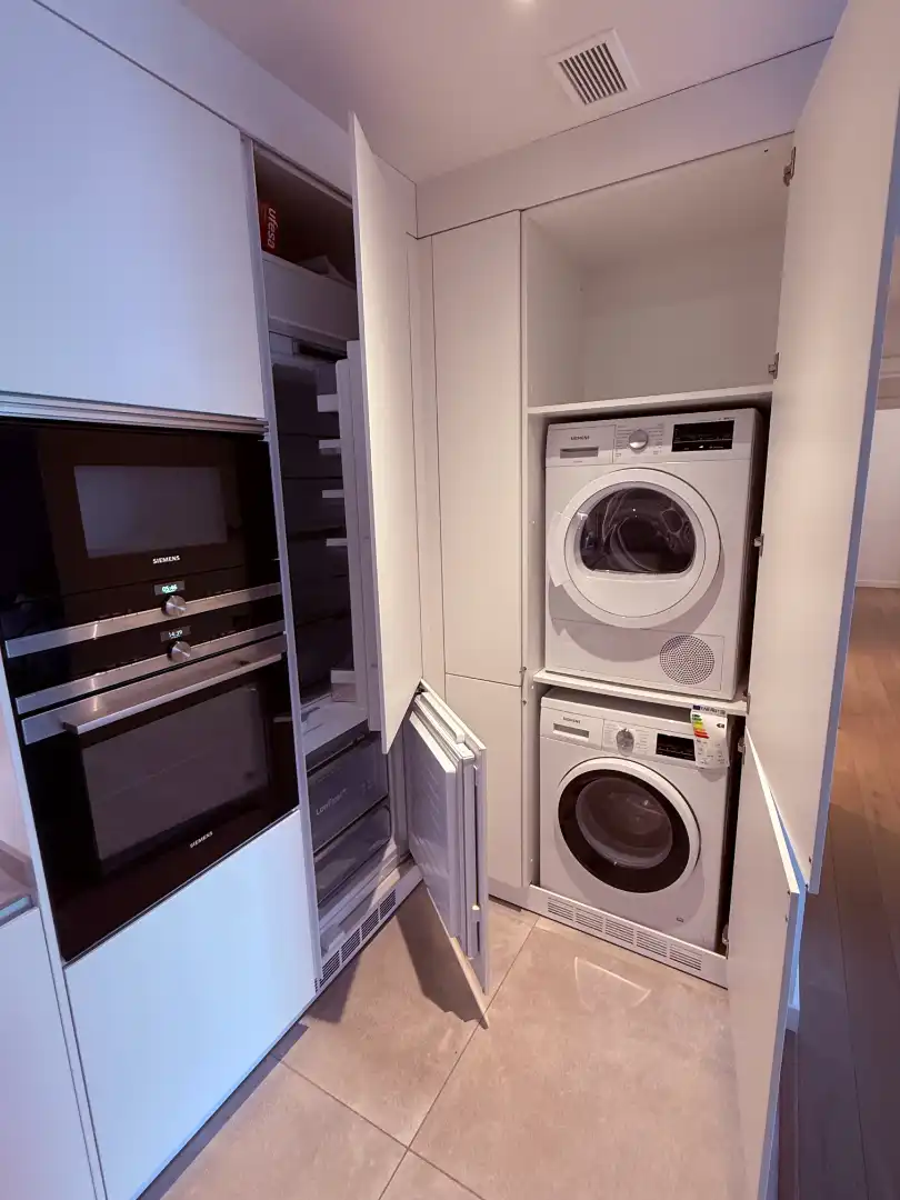Cocina de Apartamento de alquiler en Salou con Aire acondicionado, Calefacción y Parquet