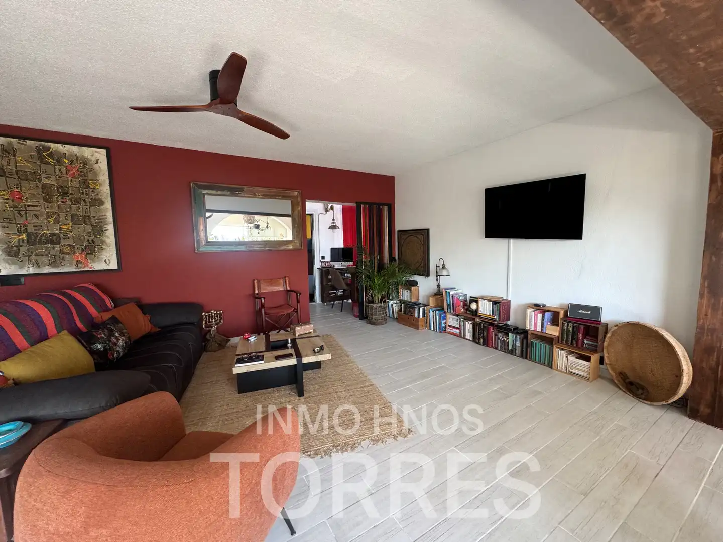 Wohnzimmer von Haus oder Chalet zum Verkauf in Peñíscola / Peníscola mit Klimaanlage, Privatgarten und Terrasse