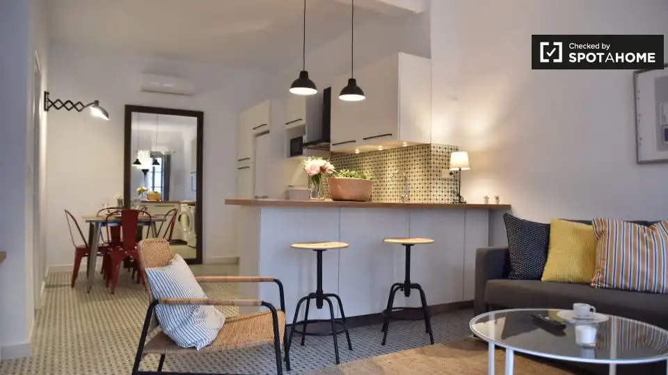 Cocina de Piso de alquiler en Valencia con Aire acondicionado, Calefacción y Amueblado